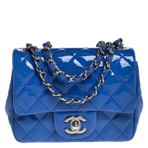 chanel small classic flap bag patent